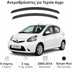 Heko Set Front Dark Fime Car Windbreakers For Toyota Aygo 2 Pieces 29371 Heko Set Front Dark Fime Car Windbreakers For Toyota Aygo 2 Pieces 29371