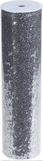 Zaros Dekorationsstoff 25x250cm Silver sequin