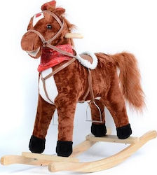 Rocking Toy Horse for 12++ months With Sound Brown