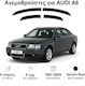 Heko Satz Windabweiser Vordere und Hintere Dark Fime für Audi A6 4Stück