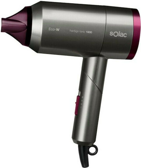 Solac Hair & Go Ionic 1800 Ionic Uscător de păr de călătorie cu difuzor 2000W S90005500