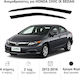 Heko Set of Windbreakers Front Car Dark Fime for Honda Civic 4D 2012 2pcs