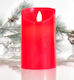 Eurolamp Christmas Red Battery Candle 12.5x7.5cm