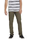 Volcom Frickin Herrenhose Chino in Skinny Passform Khaki