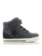 Kids Sneakers High with Scratch Blue