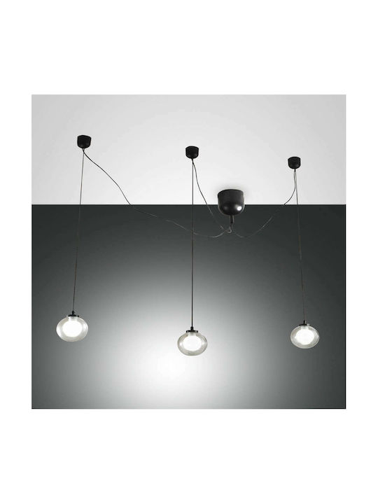 Fabas Luce Blog Pendant Light LED with Warm White Light Black