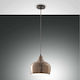 Fabas Luce Glossy Pendant Light Single-Light for Socket E27 Bronze