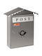 Viometal LTD Κολωνία 3002 Outdoor Mailbox Inox in Silver Color 34x12.5x40cm