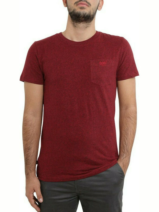 Superdry Men's Short Sleeve T-shirt Burgundy