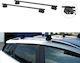 Auto Gs 125cm. for Cars with Factory Bars (with Roof Rack Legs and Lock) Black