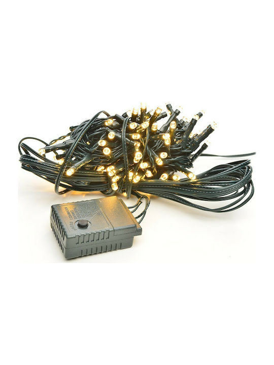 Programmable Christmas LED Light Warm White 27m