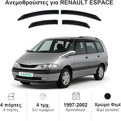 Heko Set Car Windbreakers Front and Back Dark Fime for Renault Espace 4 Pieces 27161 Heko Set Car Windbreakers Front and Back Dark Fime for Renault Espace 4 Pieces 27161