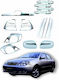 Auto Gs Φρυδάκια Φαναριών για Toyota Corolla Διακοσμητικό Σετ Χρωμίου Toyota Corolla 2001