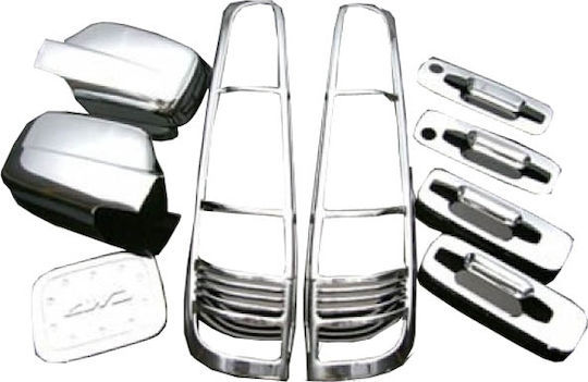 Auto Gs Φρυδάκια Φαναριών για Nissan X-Trail Διακοσμητικό Σετ Χρωμίου Nissan X-TRAIL 2002