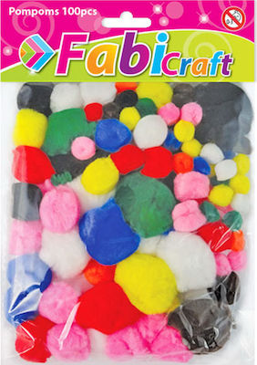 Fabi Pom Pom Artizanat Set 100buc