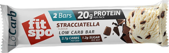 Fit Spo Low Carb Bar with 20gr Protein & Flavor Stracciatella 60gr