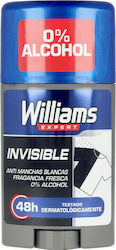 William's Expert Invisible 48h Αποσμητικό 48h σε Stick 75ml