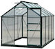 Outsunny 845-059 Θερμοκήπιο Τύπου Σπίτι με Μεταλλικό Σκελετό 1.9x2.52x21m