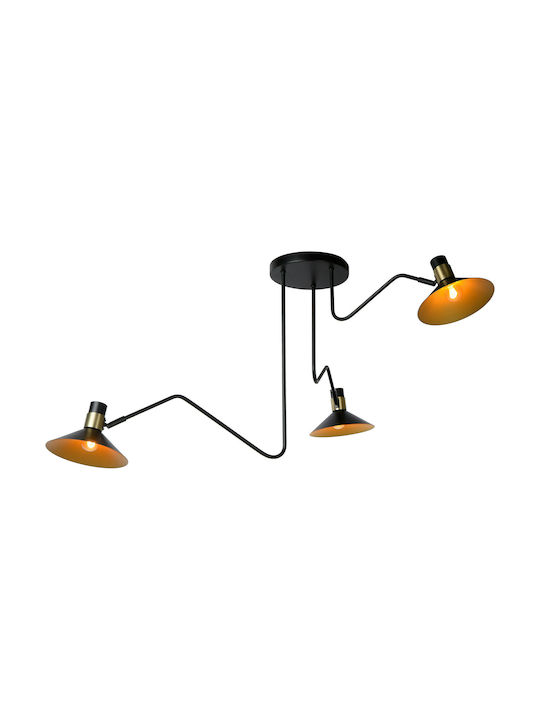 Lucide Lightning Pepijn Plafonieră de Tavan Argintiu cu Soclu E14
