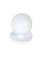 Import Hellas 6050 Knob Furniture made of Metallic in White Color D20mm 6050 1pcs