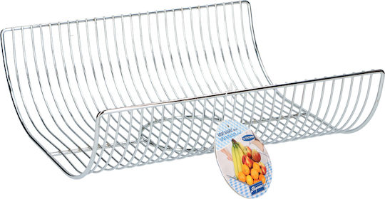 Cuisine Elegance Obstschale Metallisch Silber 27x27x9cm