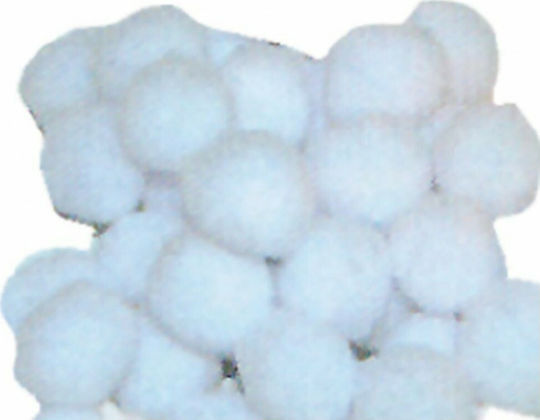 Next White Craft Pom Pom with Diameter 10mm Set of 100pcs