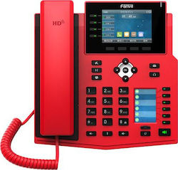 Fanvil X5U Cu fir Telefon IP 16 linii Roșu