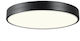 Luma Ceiling Mount Light 50cm Black with Integrated LED