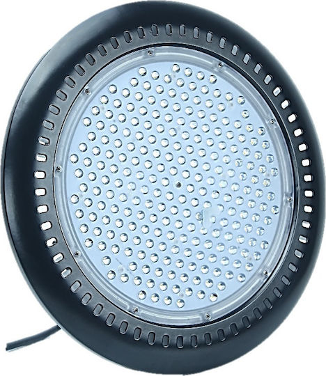 Atman Φωτιστικό Καμπάνα 150W Ψυχρό Λευκό 18750lm με Ενσωματωμένο LED Λευκό Ø32xΥ3cm