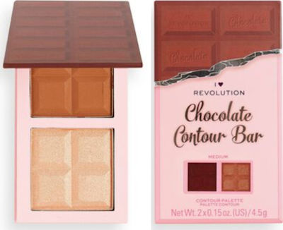 Revolution Beauty Chocolate Bar Palette Konturierung Medium 9gr