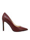 Nine West Tatiana Leder Pumps mit Stiletto-Absatz Burgundisch