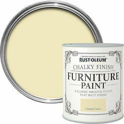 Rust-Oleum Furniture Paint Chalky Finish Chalk Paint Colour Clotted Cream Cream Beige 125ml