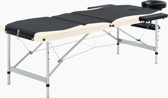 vidaXL Aluminum Portable/Folding Massage and Physiotherapy Bed 191x70cm 3 Positions