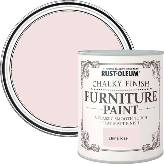 Rust-Oleum Furniture Paint Chalky Finish Chalk Paint Colour China Rose 125ml