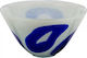 WM Collection Obstschale Glas Weiß 18x18x17cm