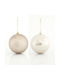 Hanging Ball Ornament Ornament Plastic Ecru 10cm Set 6pcs