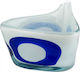 WM Collection Fruit Bowl Glass White 20x20x17cm