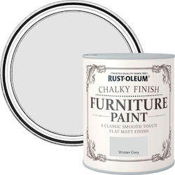 Rust-Oleum Furniture Paint Chalky Finish Chalk Paint Winter Gray 750ml