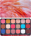 Revolution Beauty Forever Flawless Eye Shadow Palette in Solid Form Flamboyance Flamingo 19.8gr