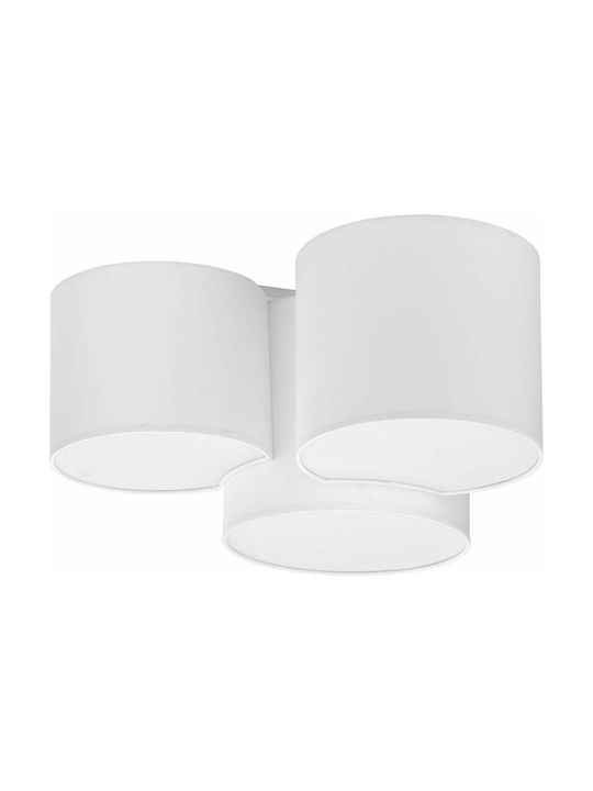 TK Lighting Modern Fabric Ceiling Light with Socket E27 54pcs White