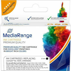 MediaRange Inkjet Printer Compatible Ink Lexmark 100XL 510 Pages 21.5ml Black