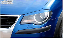 Autostyle Φρυδάκια Φαναριών Μπροστινά για Volkswagen Touran Φρυδάκια Φαναριών για VW Touran 1T Facelift