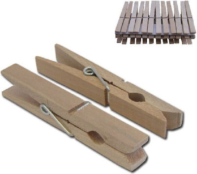 Wooden Clothespins Brown 24pcs