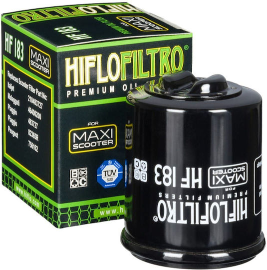 Hiflofiltro Filtru de ulei pentru motocicletă pentru Piaggio Beverly 125 '01-'1/Beverly 250 '06-'09/Beverly 300 '09-'14 pentru Aprilia Sportcity 125