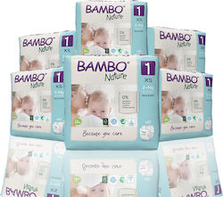 Bambo Nature Πάνες με Αυτοκόλλητο No. 1 για 2-4kg 132τμχ