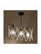 Click Pendant Light Black with Rope for Socket E27 52x18x20cm