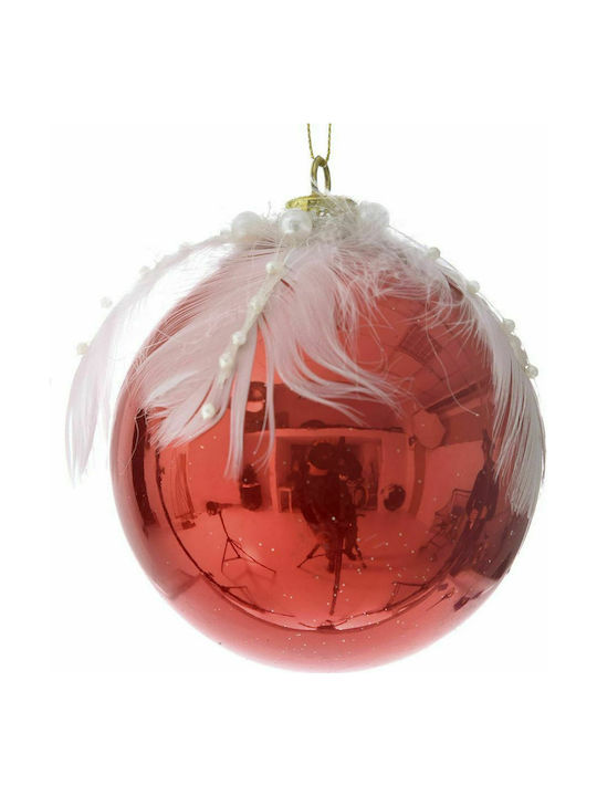 Iliadis Christmas Plastic Ball Ornament Red 10x10cm 3pcs