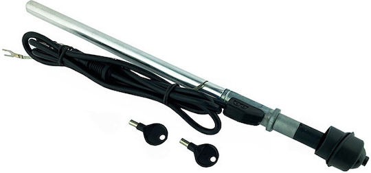 Auto Gs Antenă Auto Fender ΚΤ23 Retractabil pentru Radio în Culoare Argintiu