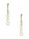 Steel earrings rose gold plated, TER392