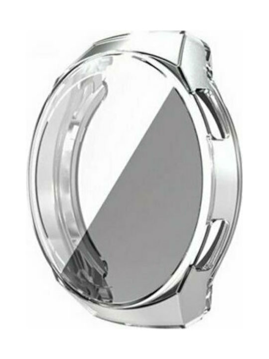 Electroplated Silikonhülle mit Glas in Transparent Farbe für Huawei Watch GT 2 Pro